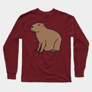 Animals with Sharp Teeth Capybara Long Sleeve T-Shirt